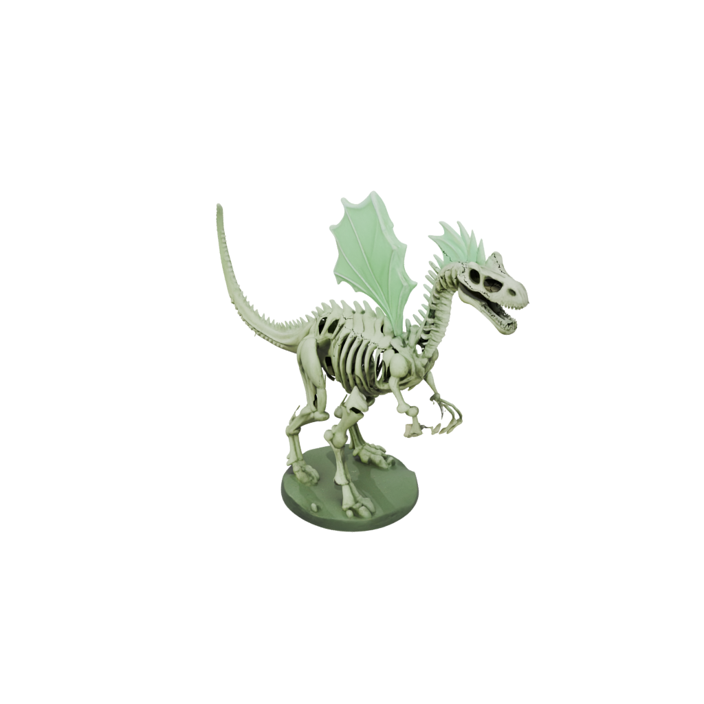 Glow Skeleton Kentrosaurus — dinosaurs 3D print model, STL
