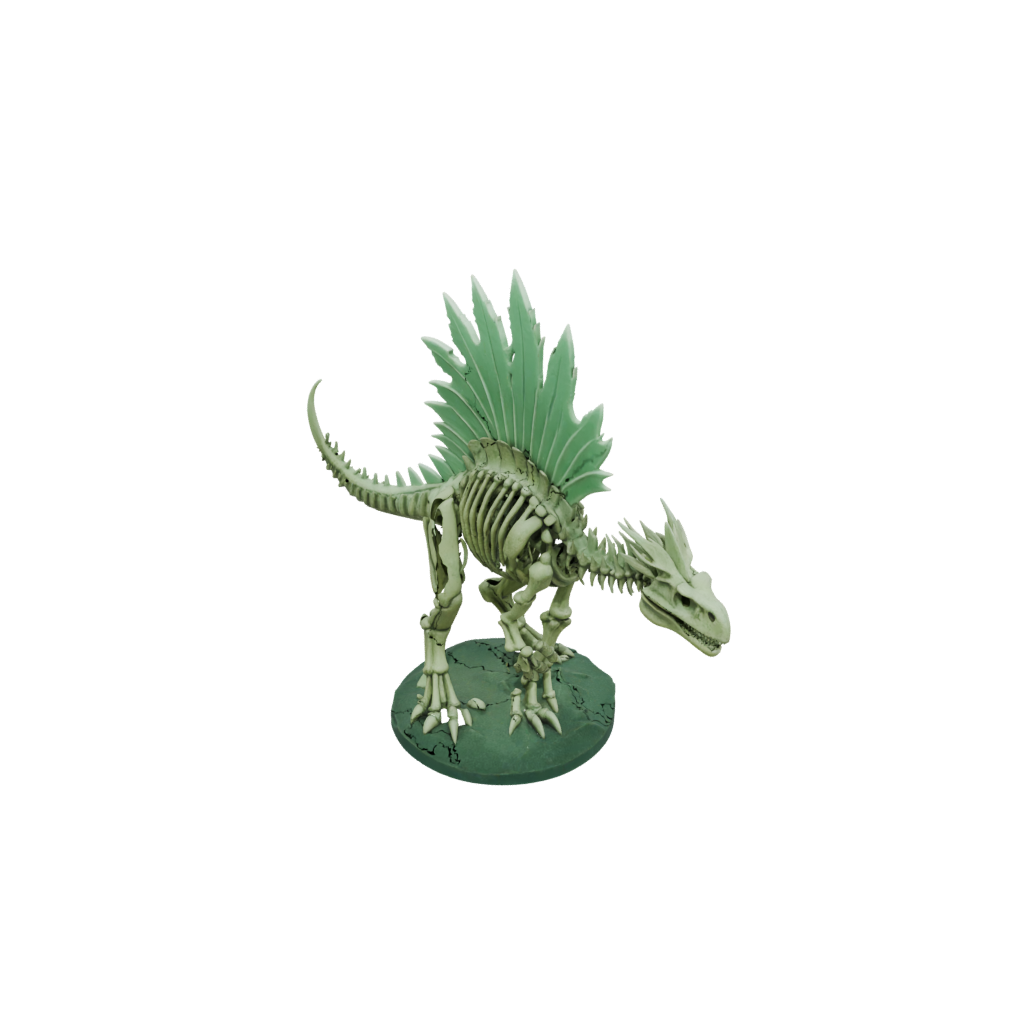 Glow Skeleton Stegosaurus — dinosaurs 3D print model, STL