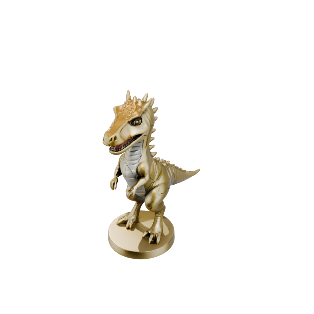 Gold Chibi Carnotaurus