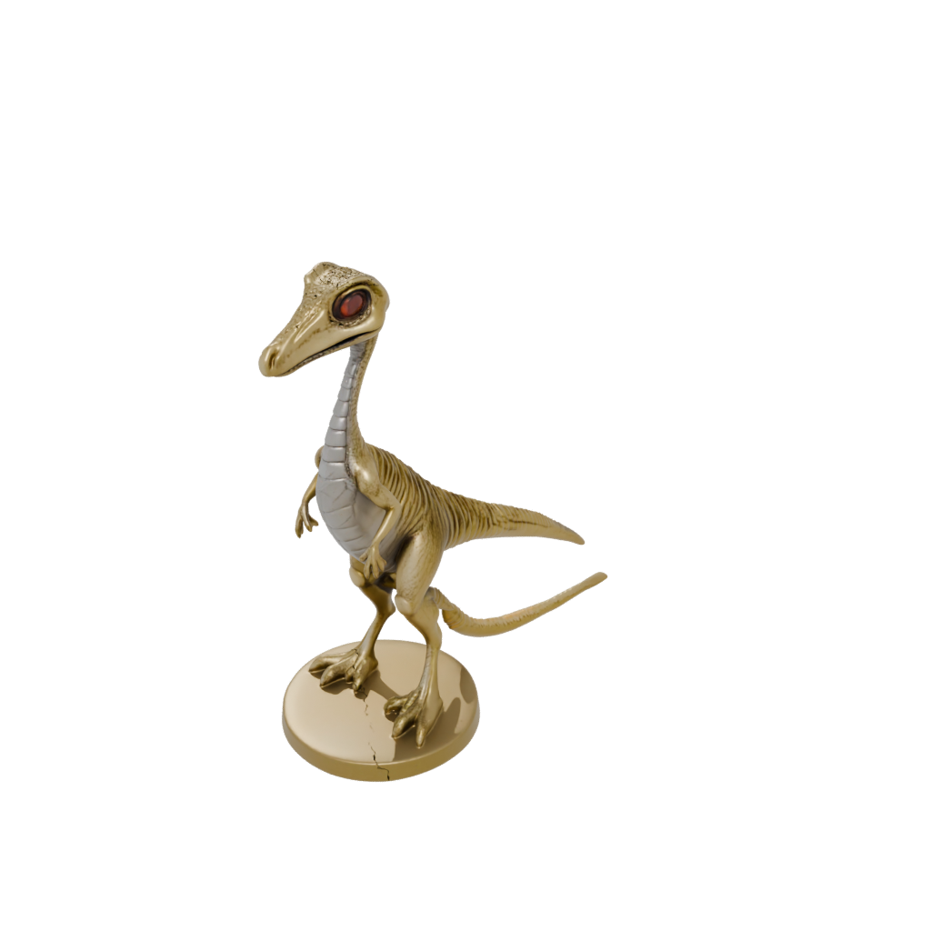 Gold Chibi Compsognathus