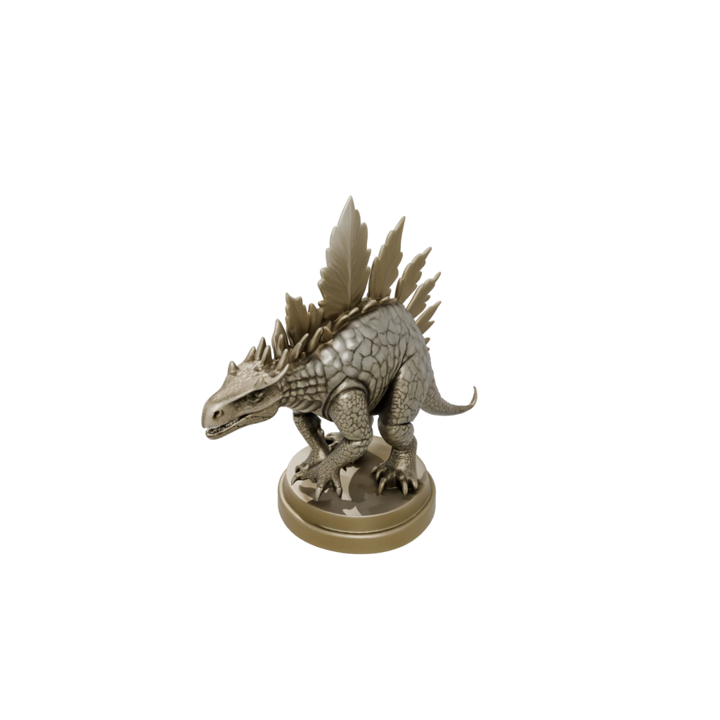 Gold Feathered Ankylosaurus — dinosaurs 3D print model, STL