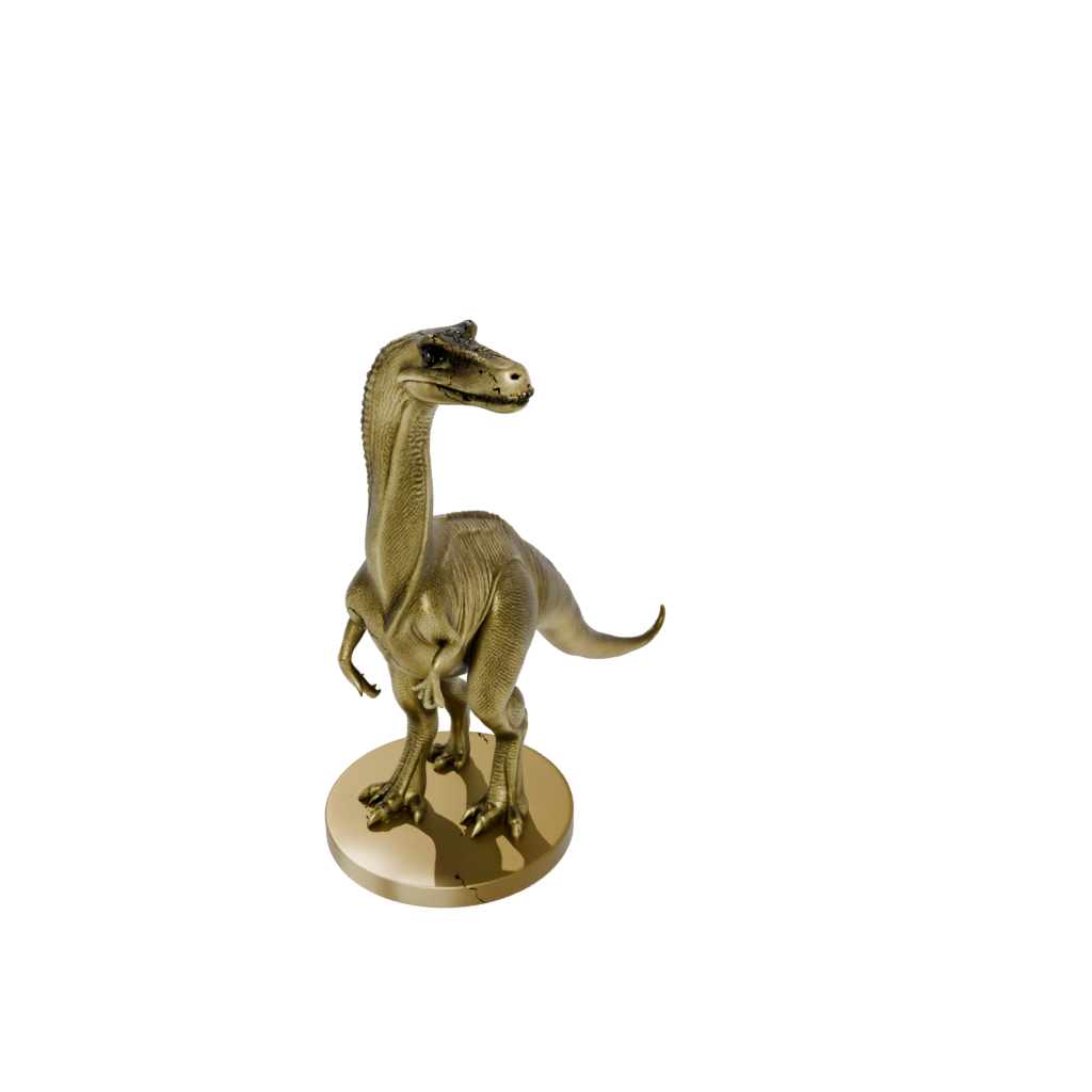 Gold Feathered Iguanodon