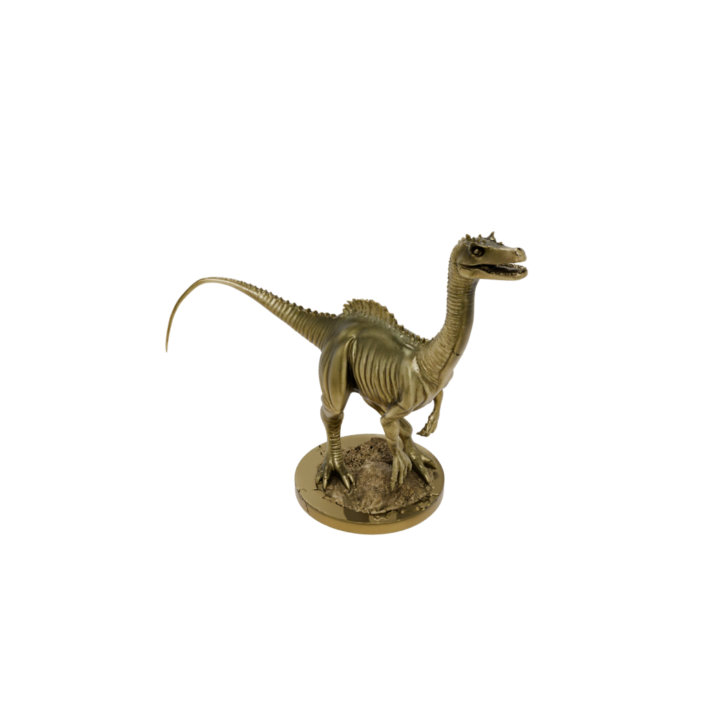 Gold Feathered Spinosaurus — dinosaurs 3D print model, STL