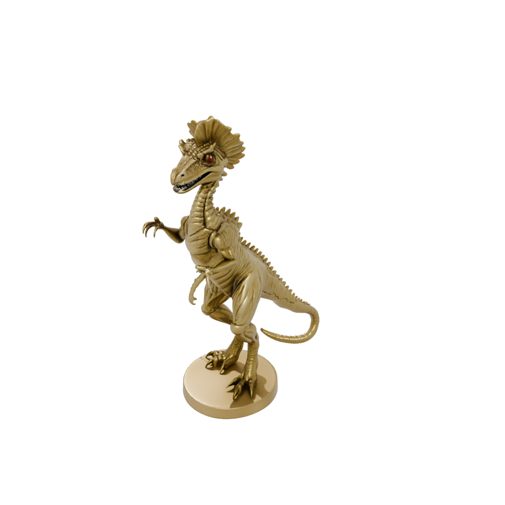 Gold Flexi Dilophosaurus