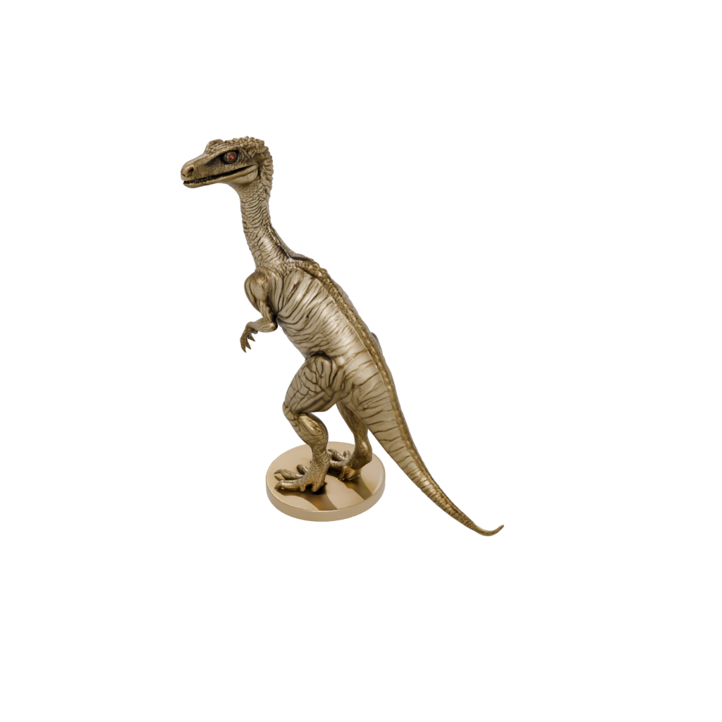 Gold Flexi Oviraptor — dinosaurs 3D print model, STL