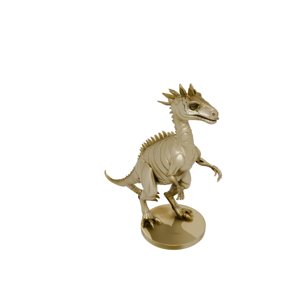 Gold Flexi Pachycephalosaurus
