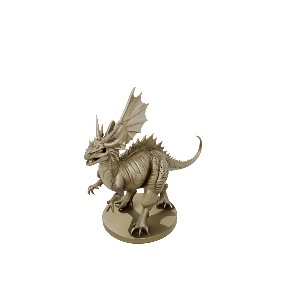 Gold Flexi Styracosaurus — dinosaurs 3D print model, STL