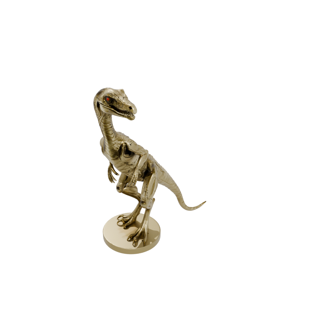 Gold Flexi Velociraptor