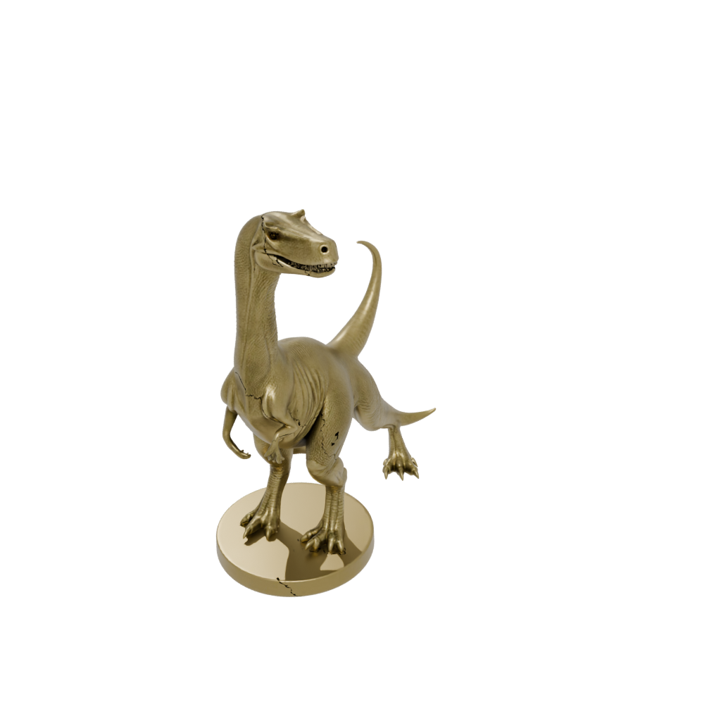 Gold Iguanodon