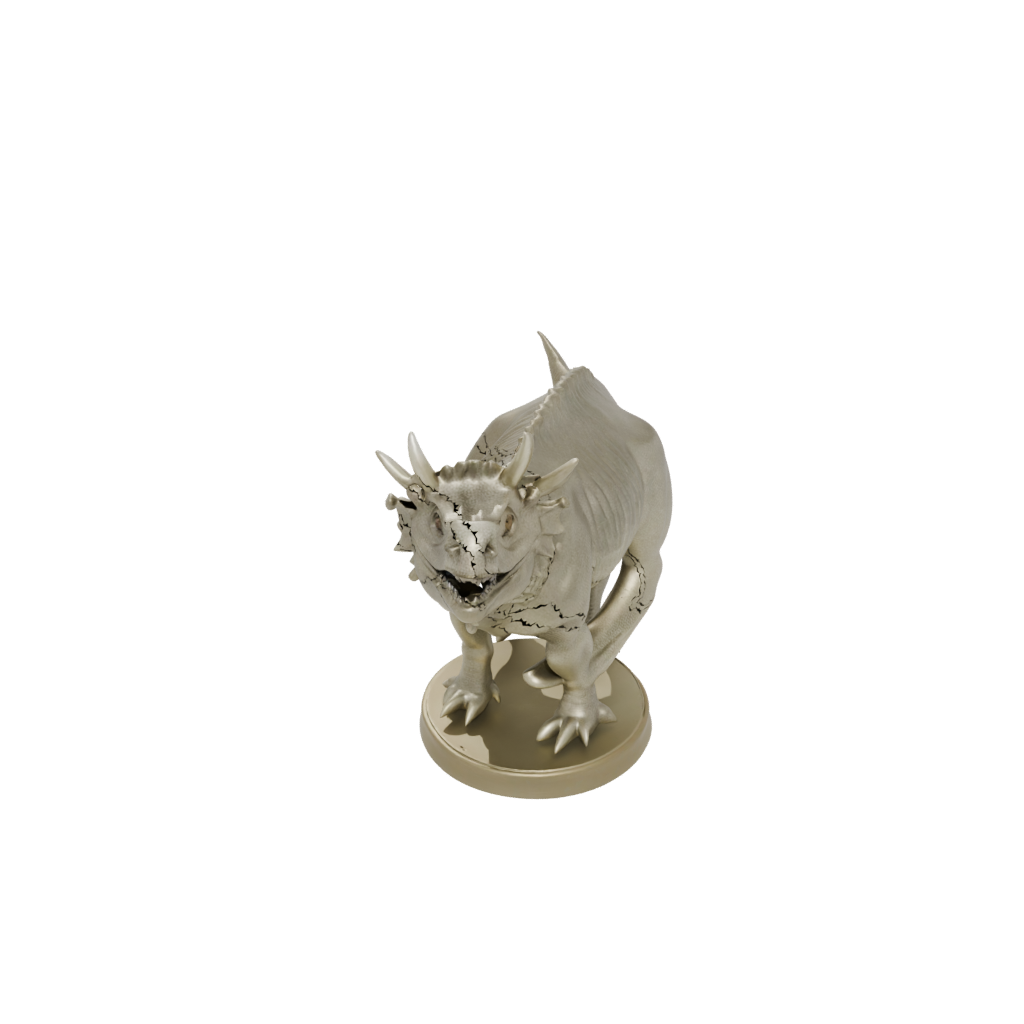 Gold Triceratops