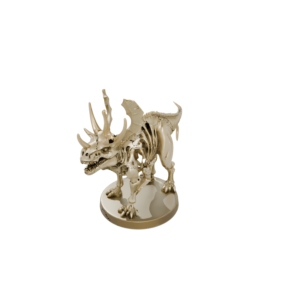 Gold Skeleton Triceratops