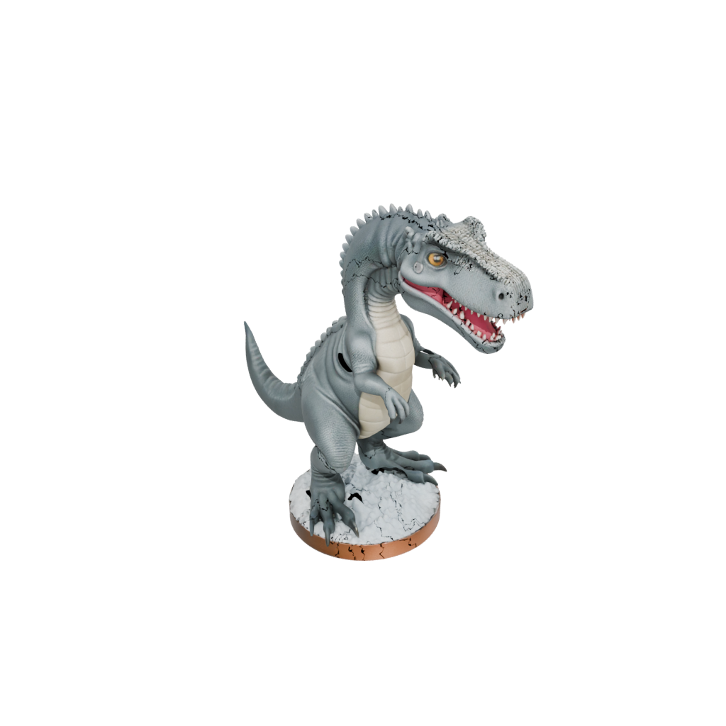 Holiday Chibi Allosaurus — dinosaurs 3D print model, STL