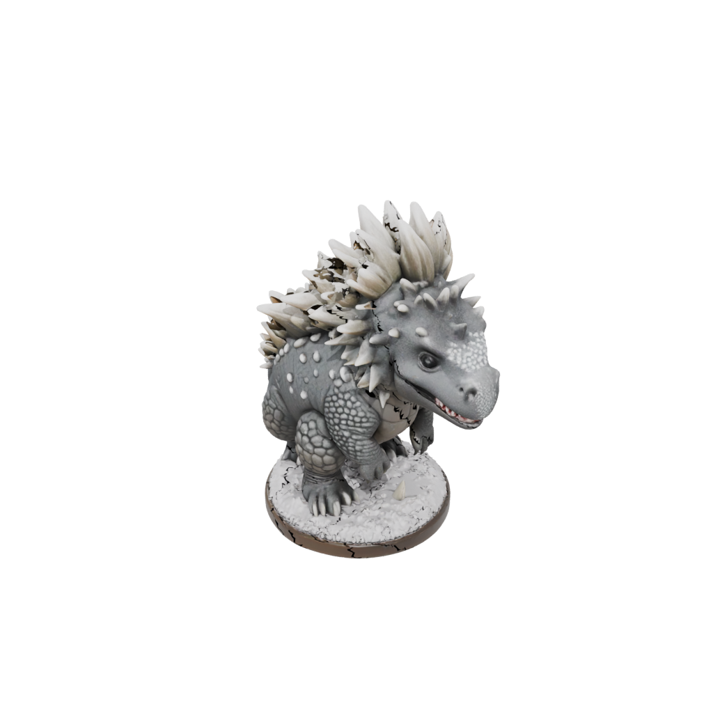 Holiday Chibi Ankylosaurus — dinosaurs 3D print model, STL