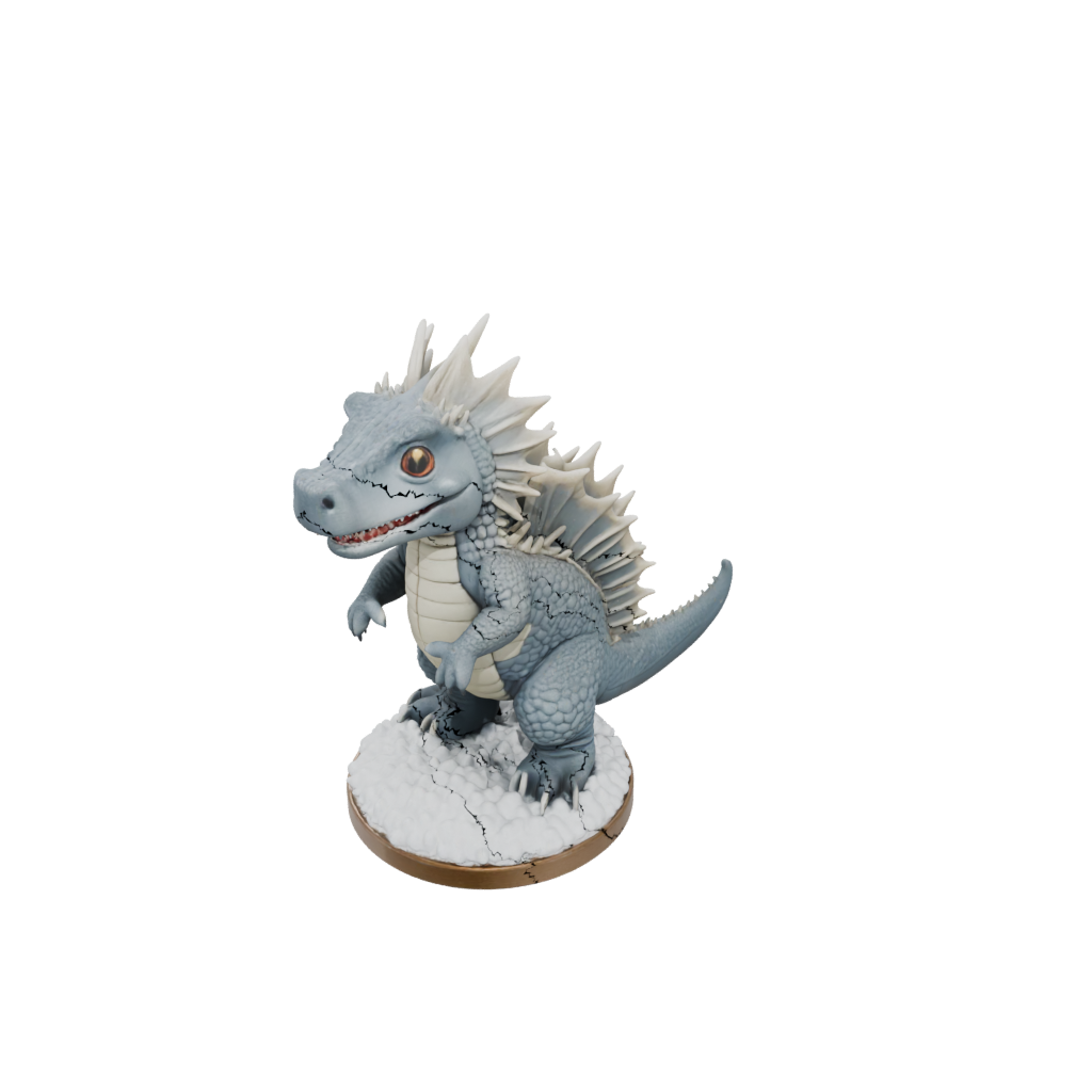 Holiday Chibi Dimetrodon — dinosaurs 3D print model, STL
