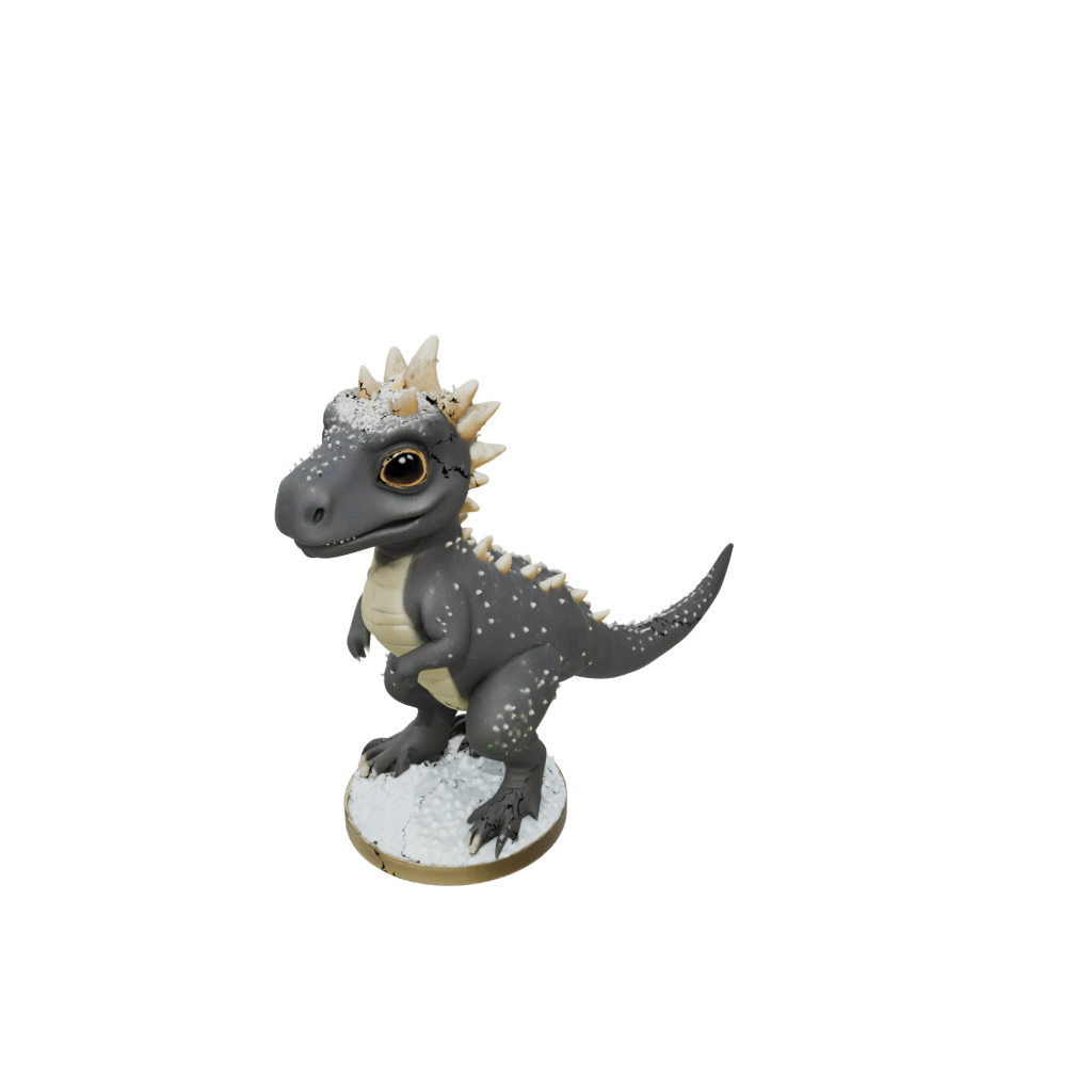 Holiday Chibi Pachycephalosaurus — dinosaurs 3D print model, STL