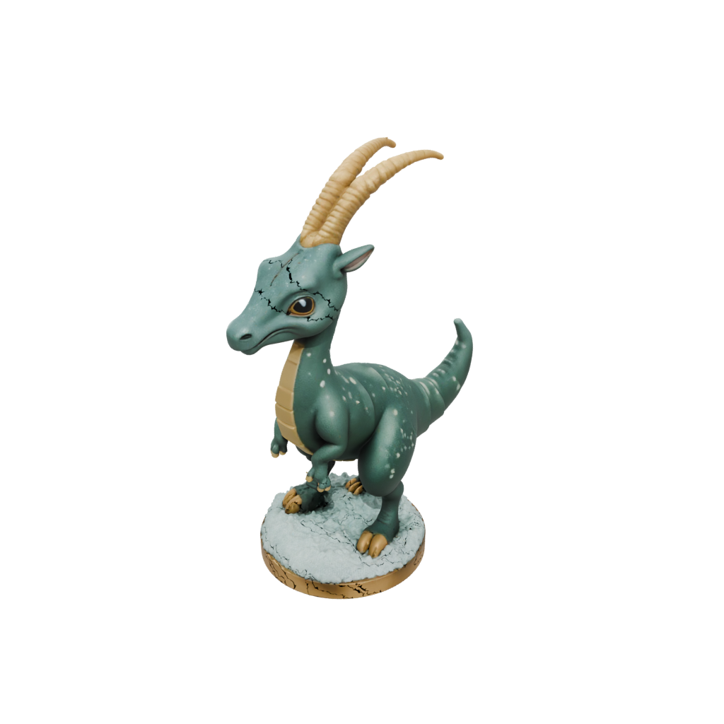 Holiday Chibi Parasaurolophus