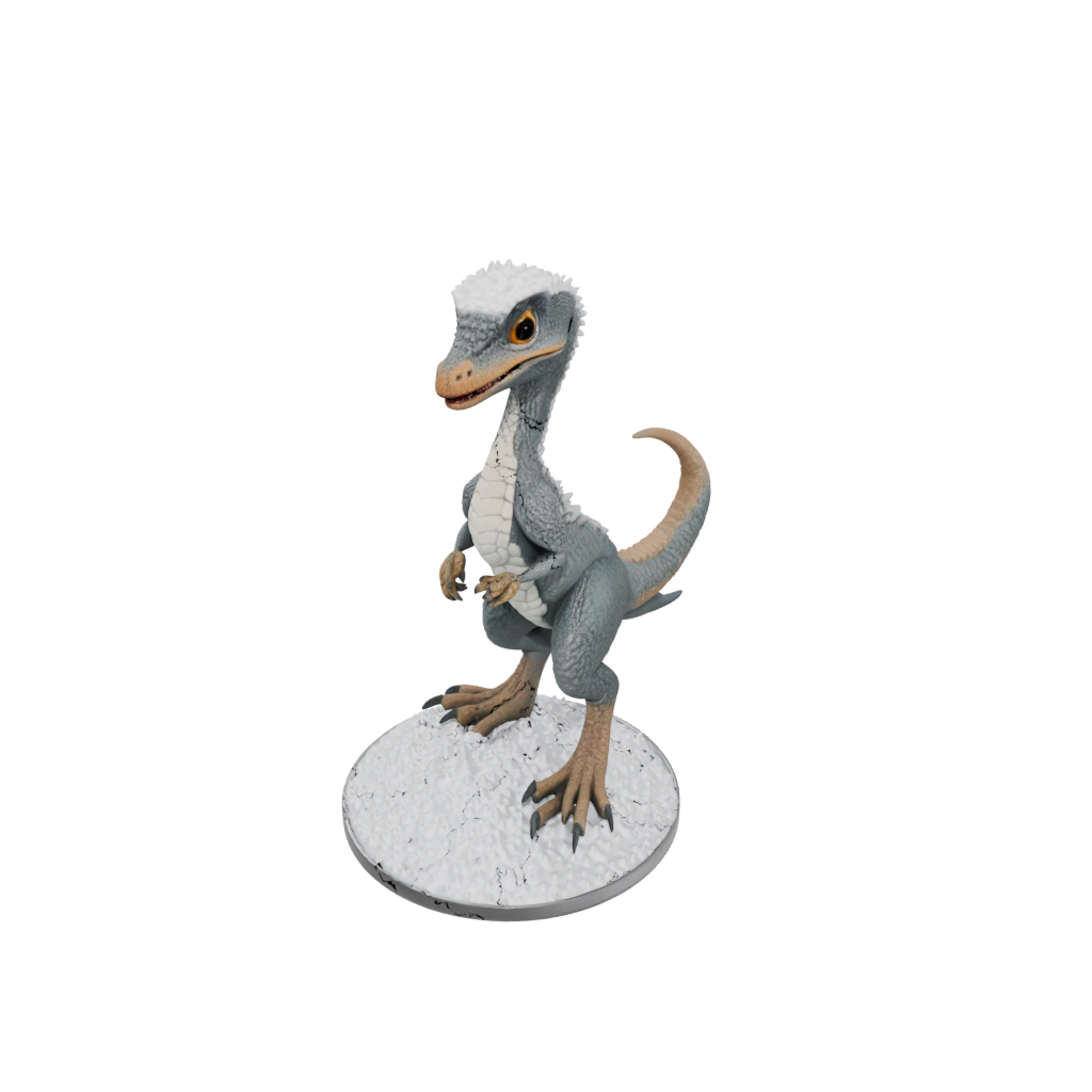 Holiday Chibi Utahraptor — dinosaurs 3D print model, STL