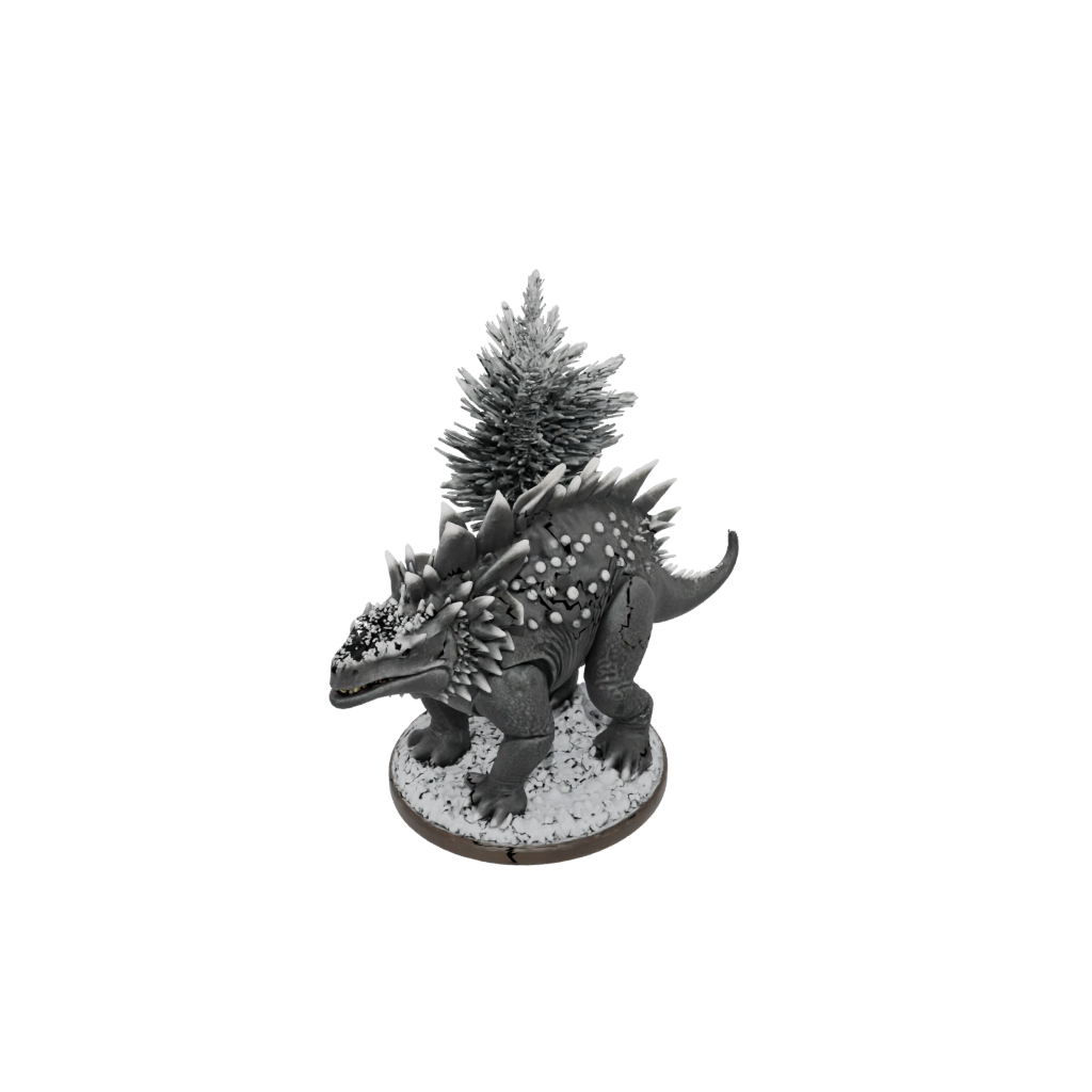 Holiday Feathered Ankylosaurus — dinosaurs 3D print model, STL