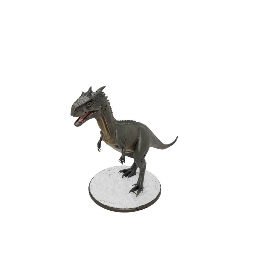 Holiday Feathered Carnotaurus — dinosaurs 3D print model, STL