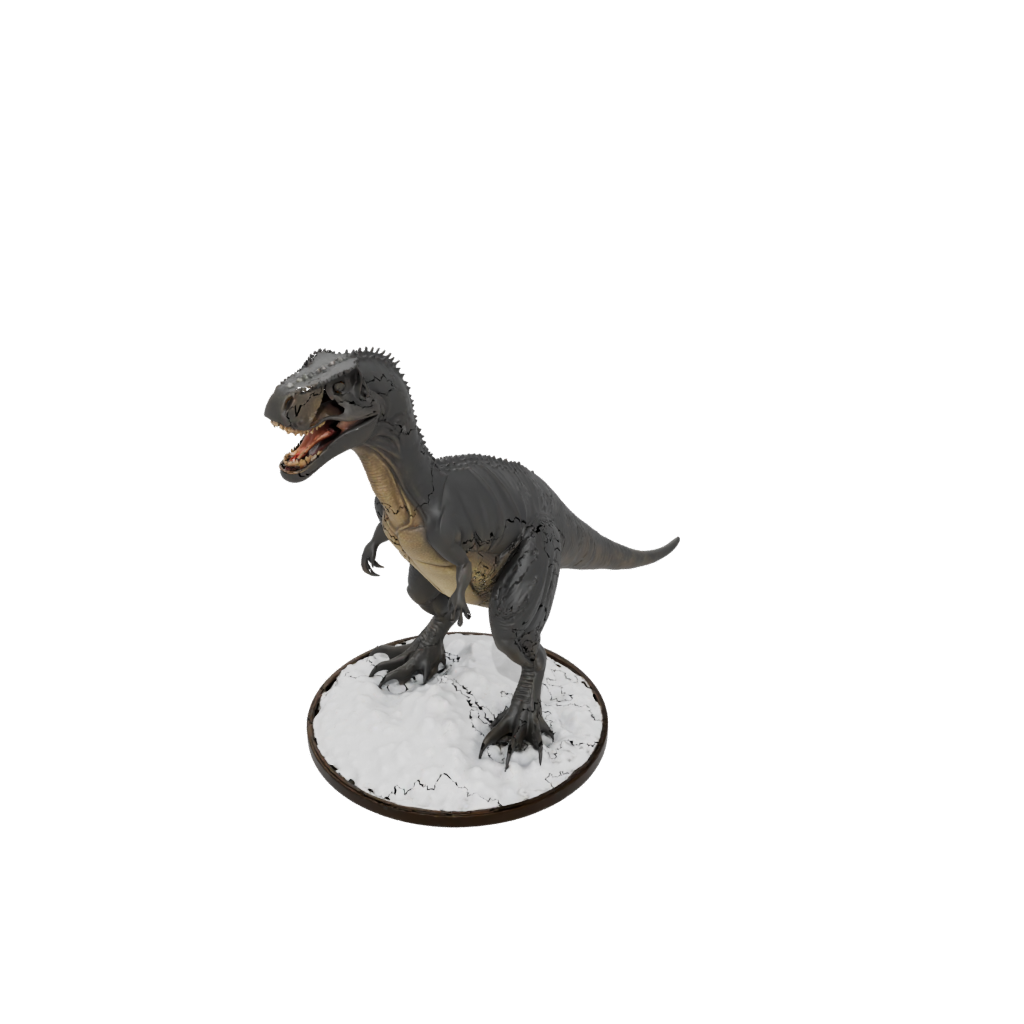 Holiday Feathered Giganotosaurus — dinosaurs 3D print model, STL