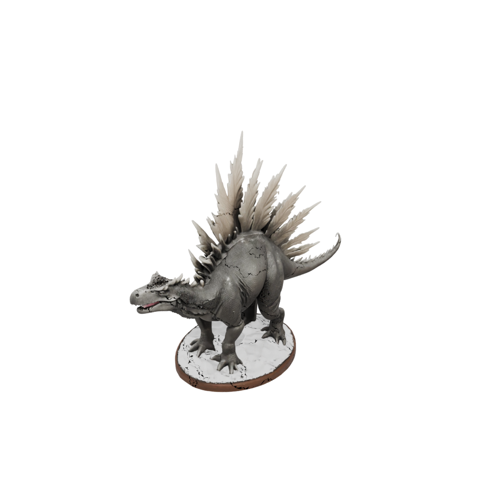 Holiday Feathered Stegosaurus — dinosaurs 3D print model, STL