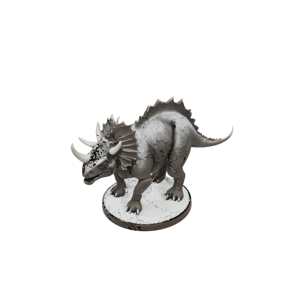 Holiday Feathered Triceratops — dinosaurs 3D print model, STL