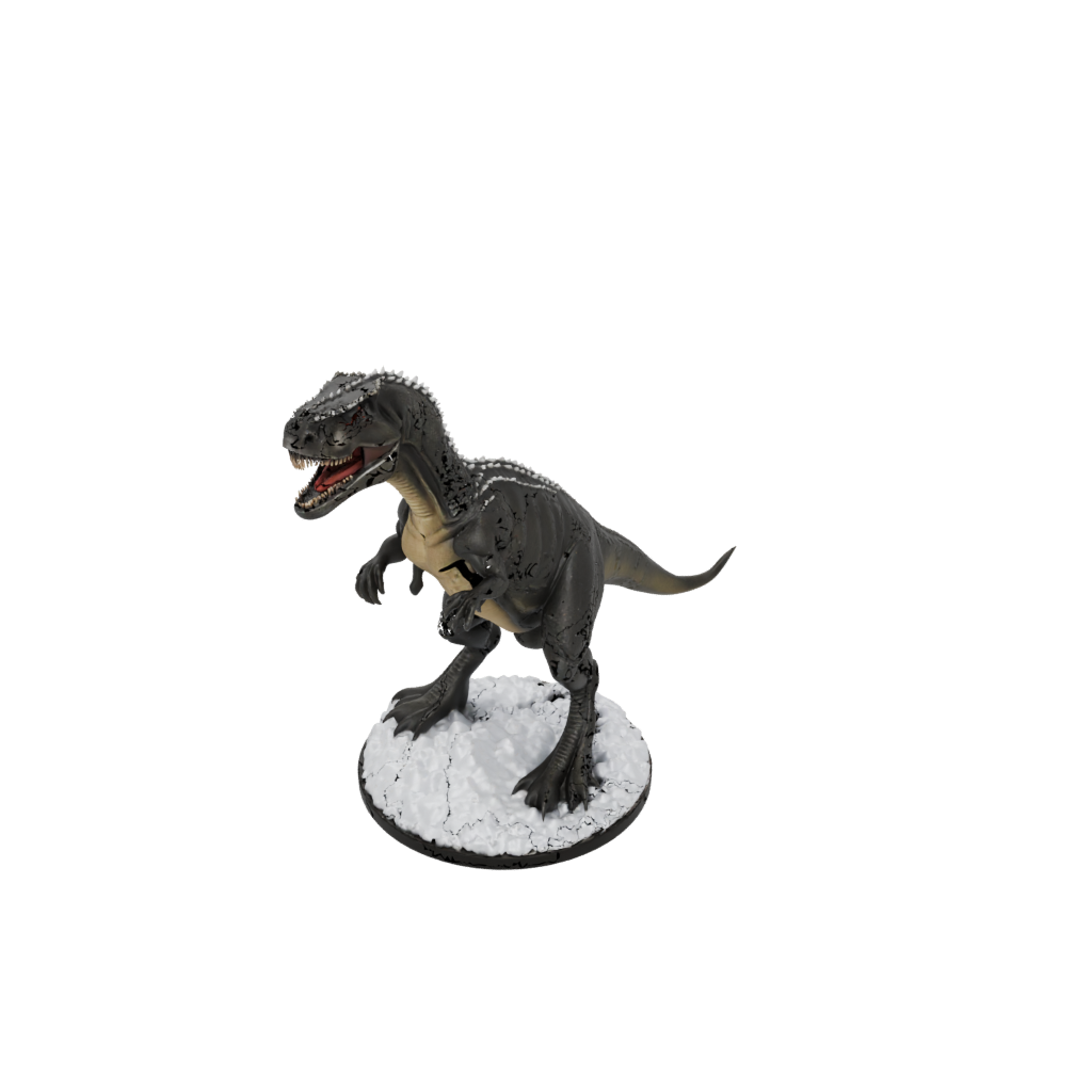 Holiday Flexi Giganotosaurus — dinosaurs 3D print model, STL