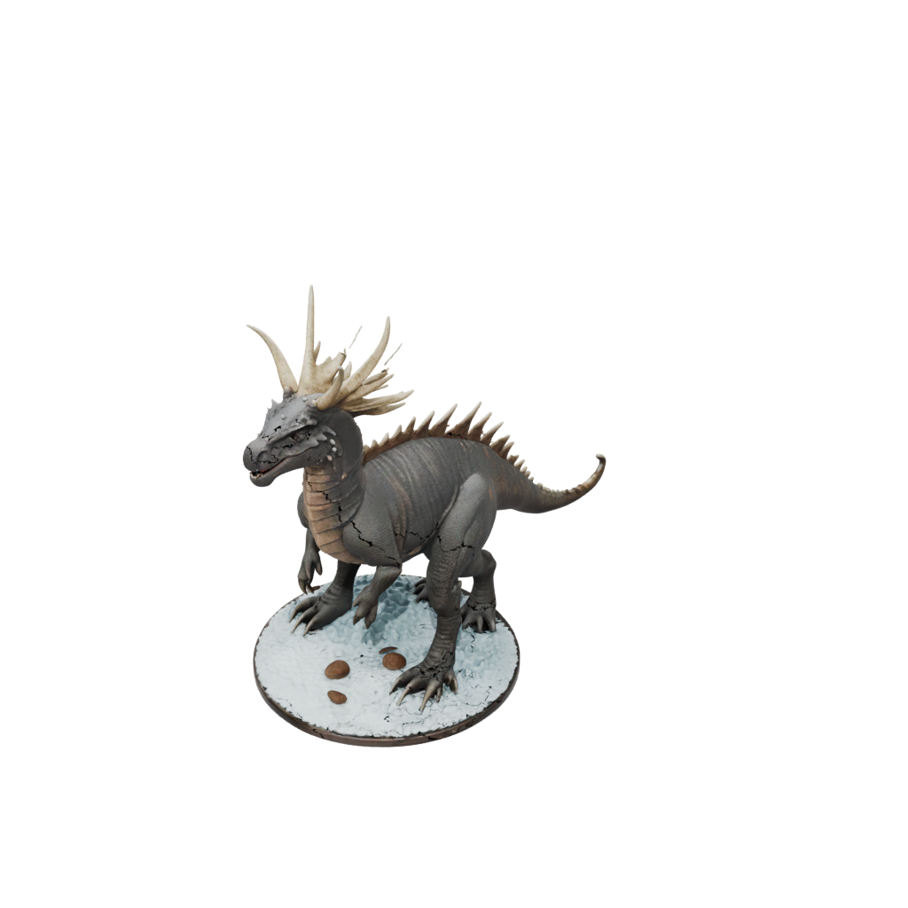 Holiday Flexi Styracosaurus — dinosaurs 3D print model, STL