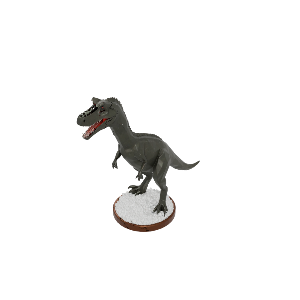 Holiday Low-Poly Baryonyx — dinosaurs 3D print model, STL