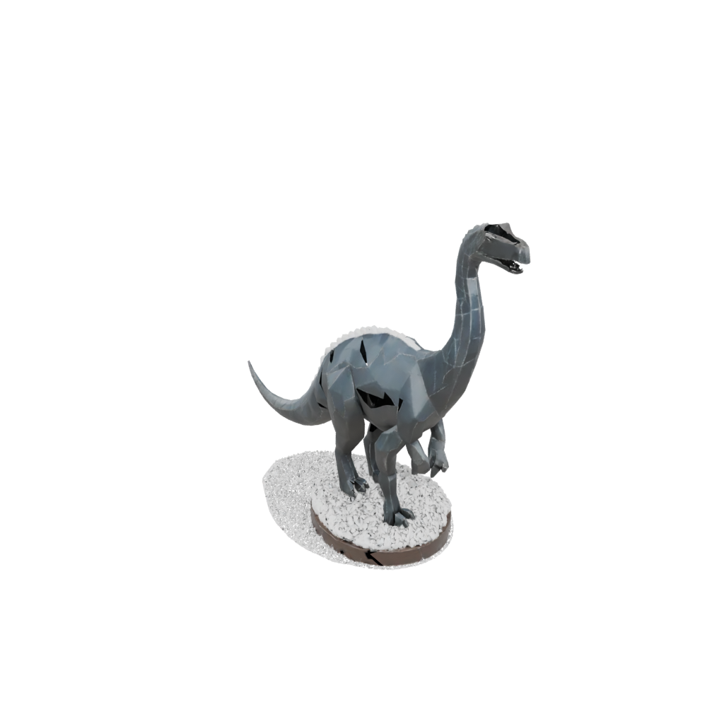 Holiday Low-Poly Brachiosaurus