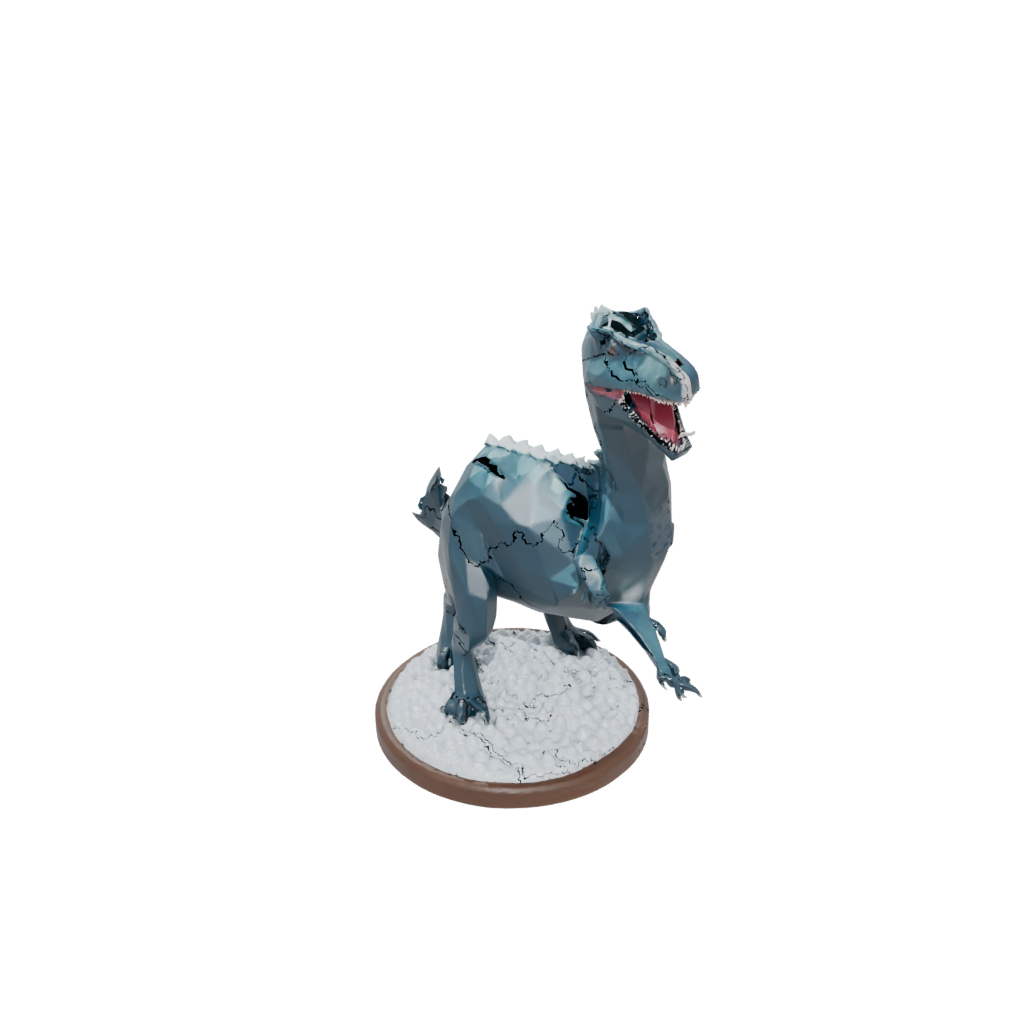 Holiday Low-Poly Mosasaurus — dinosaurs 3D print model, STL