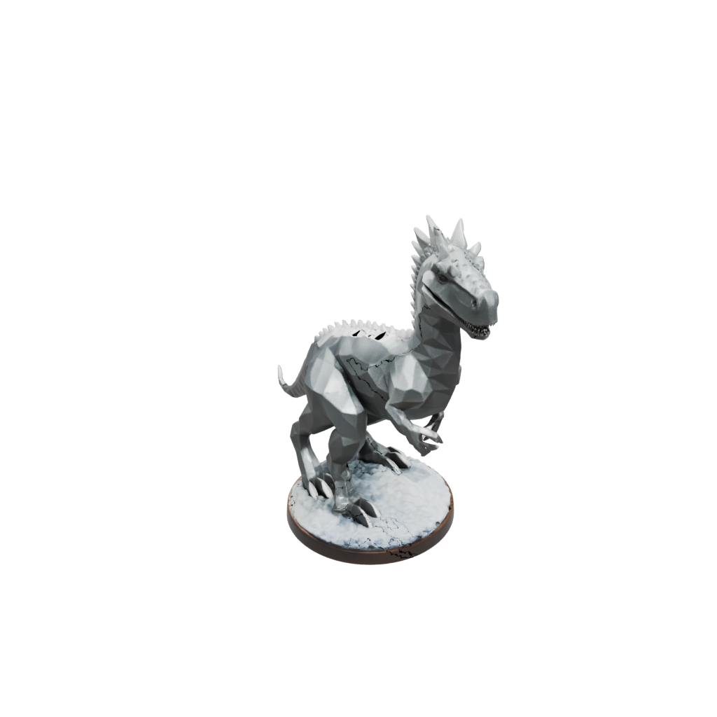 Holiday Low-Poly Pachycephalosaurus — dinosaurs 3D print model, STL