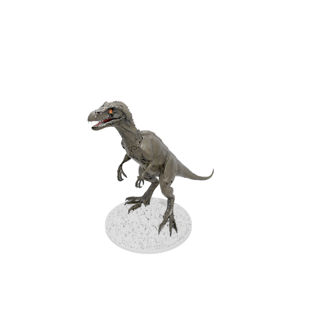 Holiday Low-Poly Utahraptor