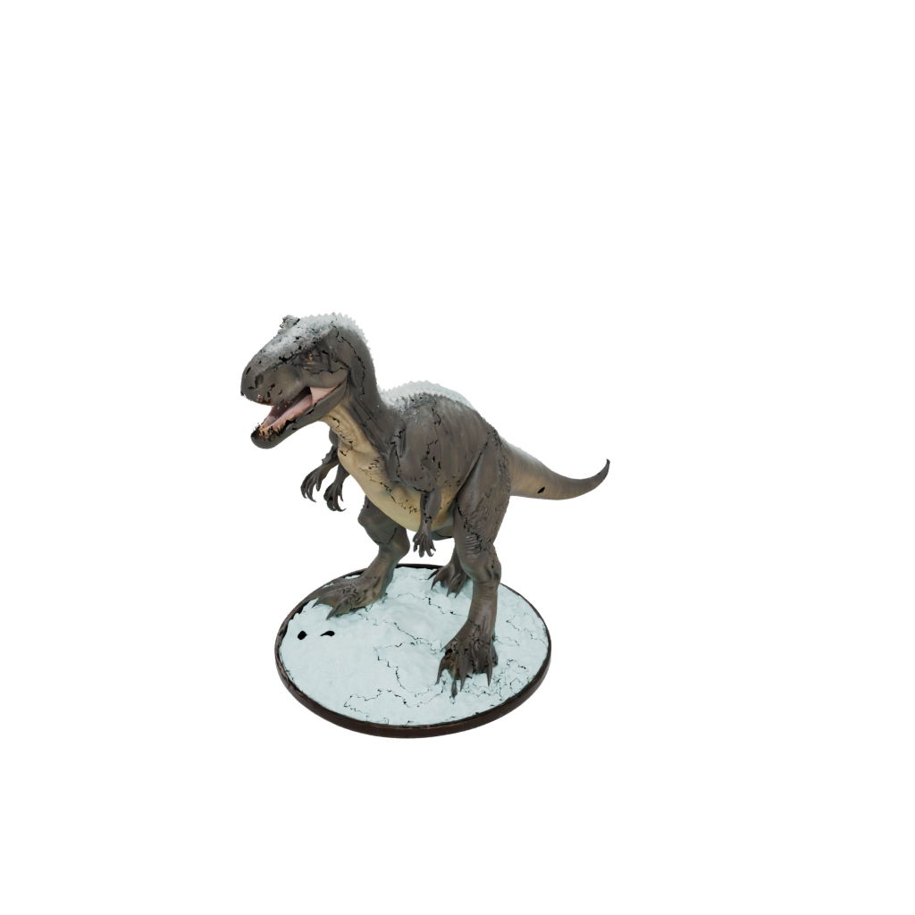 Holiday Giganotosaurus — dinosaurs 3D print model, STL