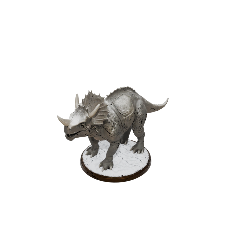 Holiday Triceratops — dinosaurs 3D print model, STL