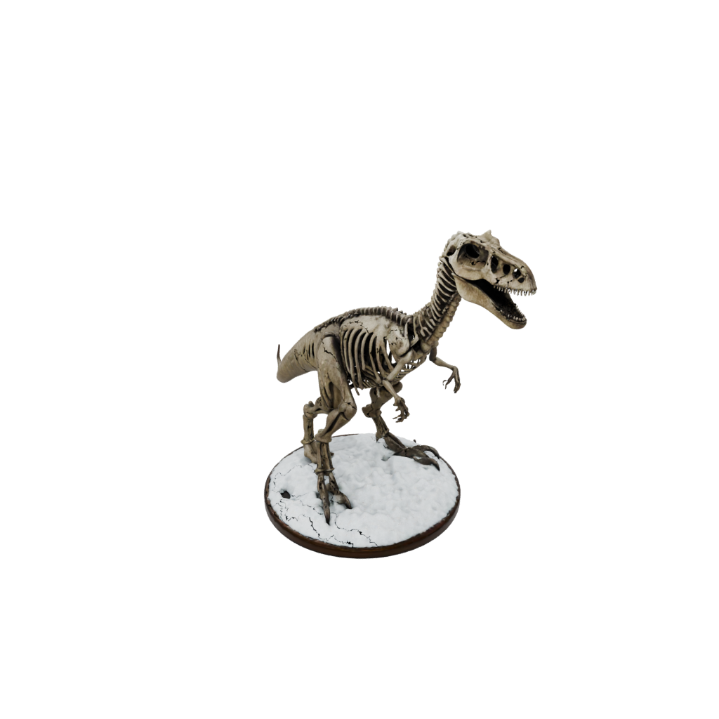 Holiday Skeleton Allosaurus — dinosaurs 3D print model, STL