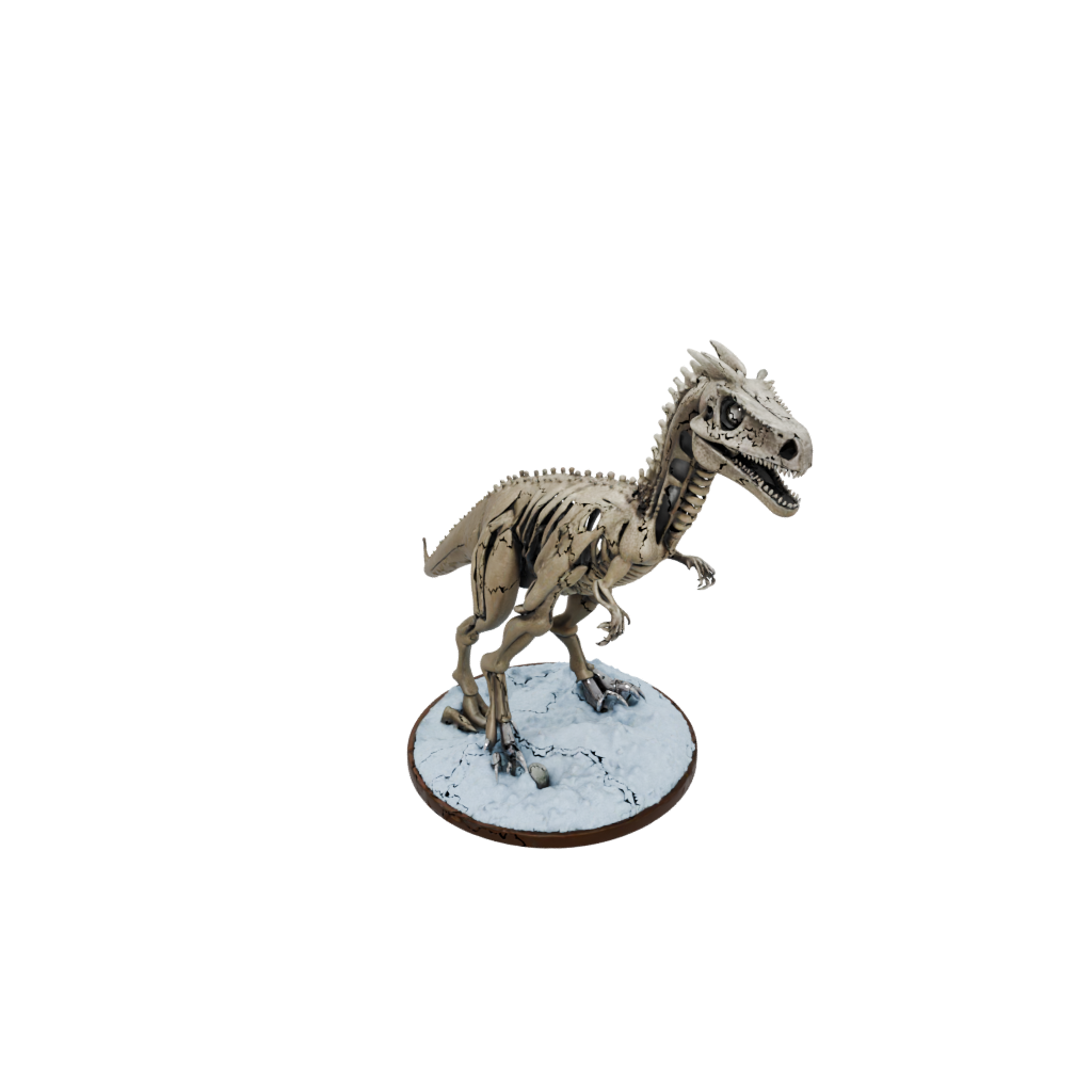 Holiday Skeleton Carnotaurus — dinosaurs 3D print model, STL