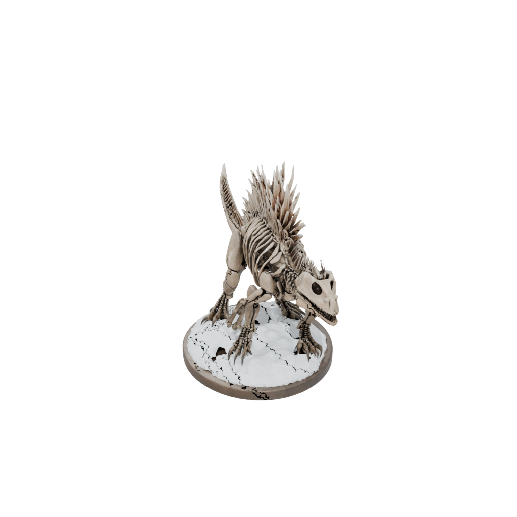 Holiday Skeleton Dimetrodon — dinosaurs 3D print model, STL