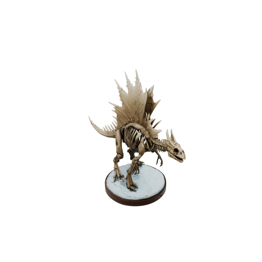 Holiday Skeleton Stegosaurus — dinosaurs 3D print model, STL
