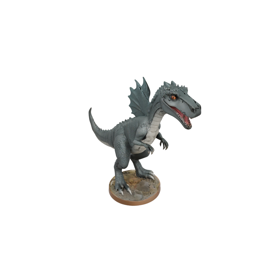 Jumbo Chibi Baryonyx — dinosaurs 3D print model, STL