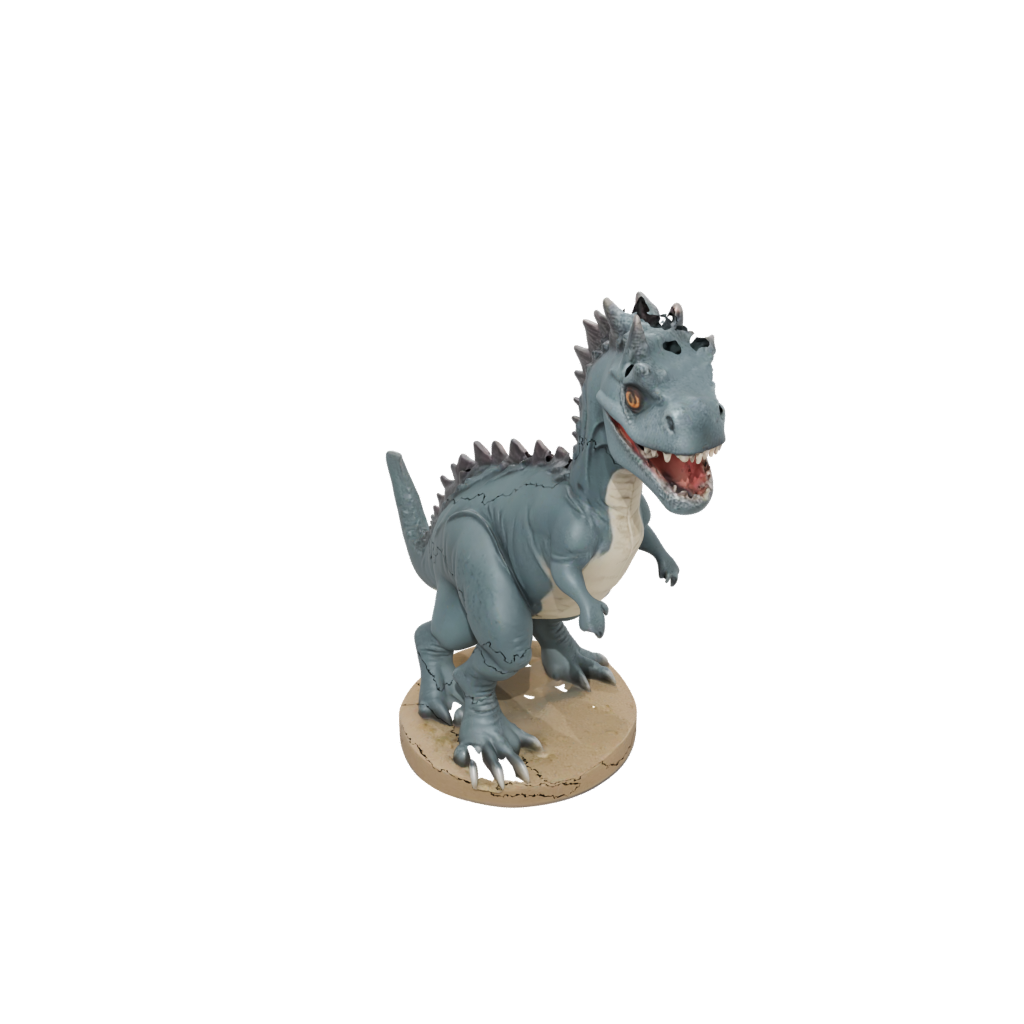 Jumbo Chibi Carnotaurus — dinosaurs 3D print model, STL