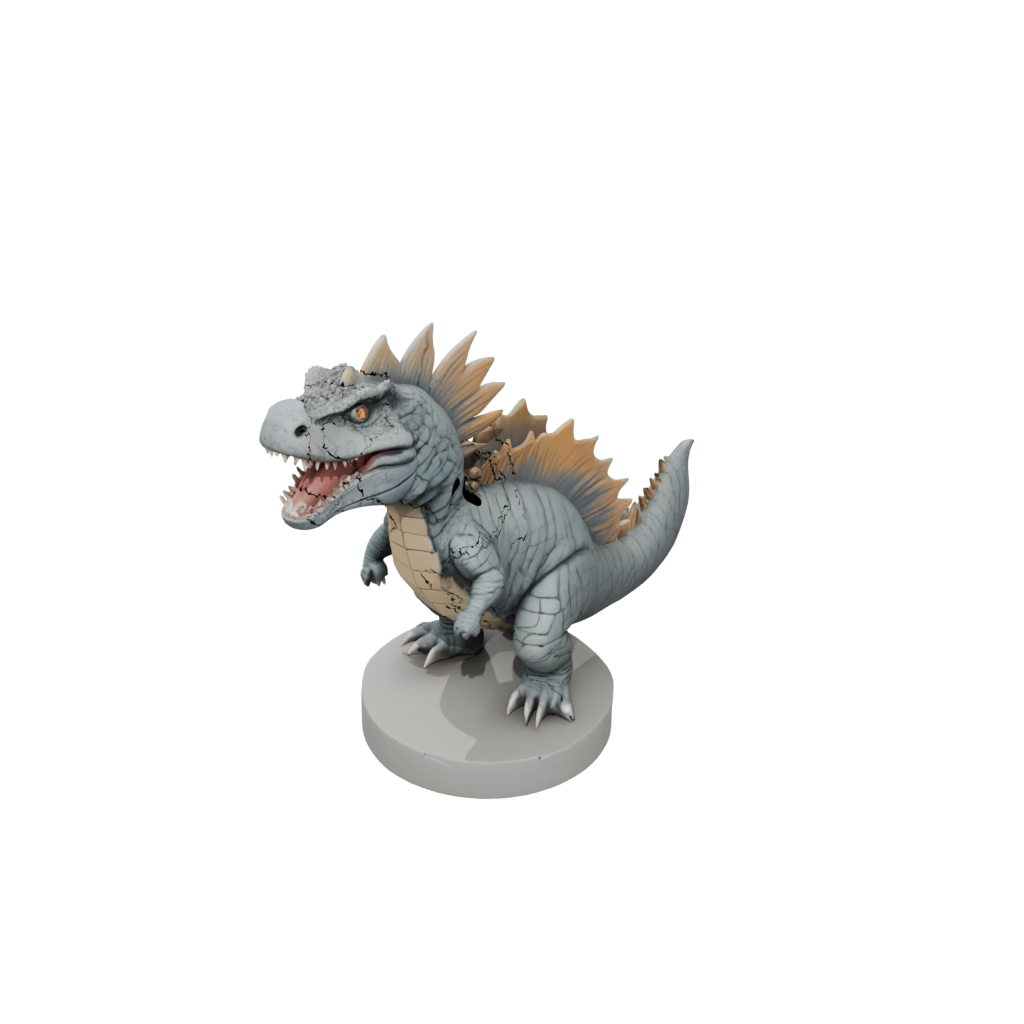 Jumbo Chibi Dimetrodon — dinosaurs 3D print model, STL
