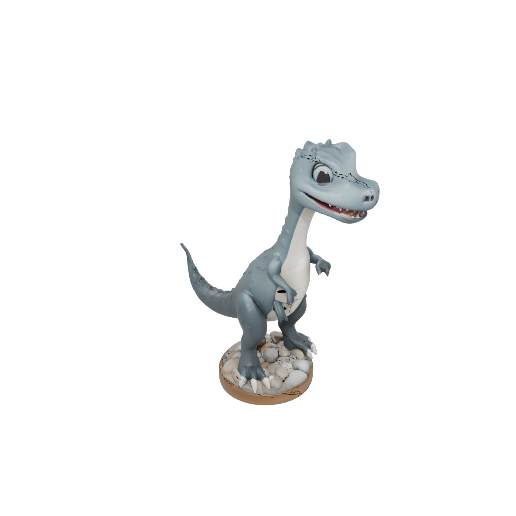 Jumbo Chibi Plesiosaur — dinosaurs 3D print model, STL