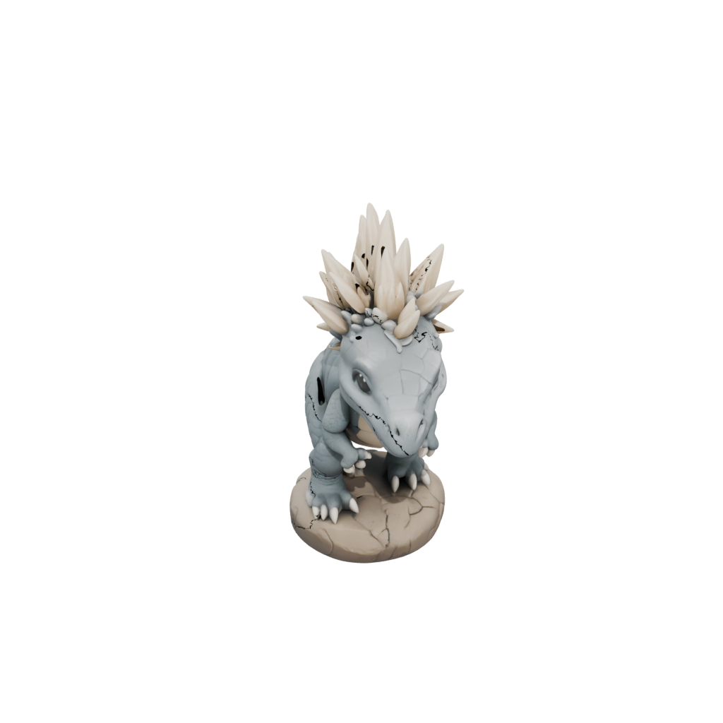 Jumbo Chibi Stegosaurus — dinosaurs 3D print model, STL