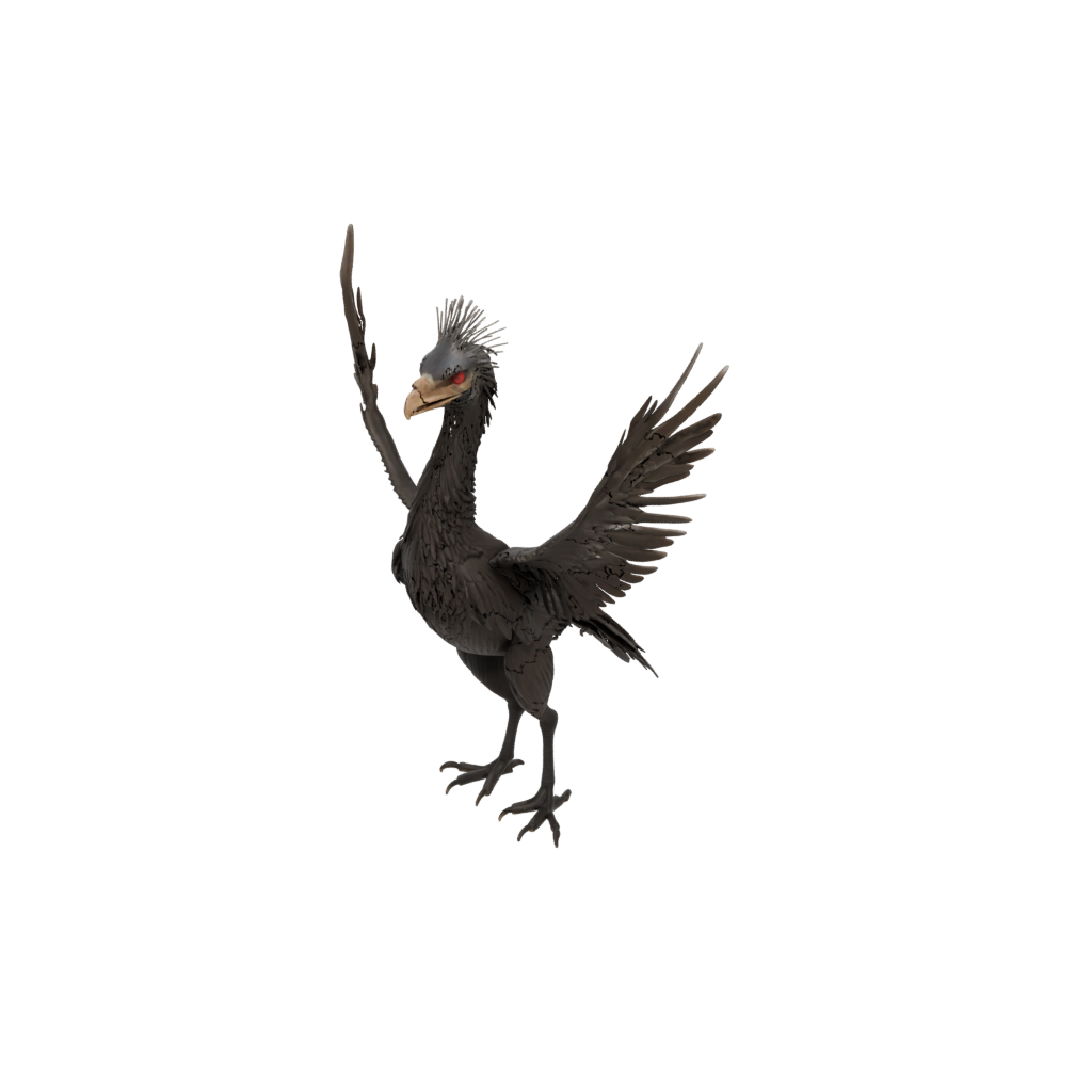 Jumbo Feathered Archaeopteryx — dinosaurs 3D print model, STL