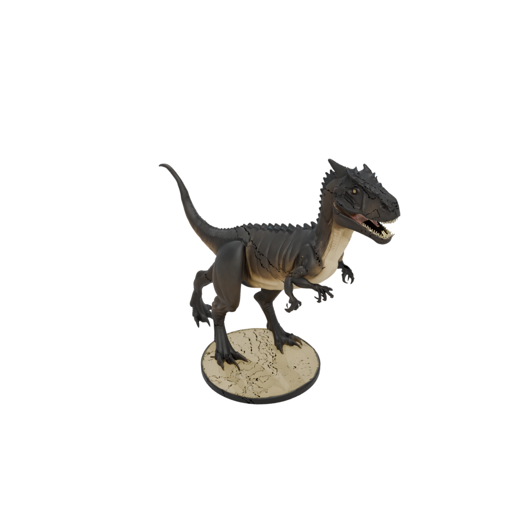 Jumbo Flexi Carnotaurus — dinosaurs 3D print model, STL