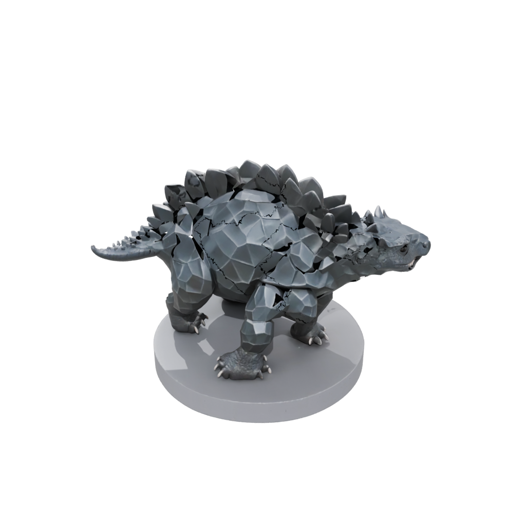 Jumbo Low-Poly Ankylosaurus — dinosaurs 3D print model, STL