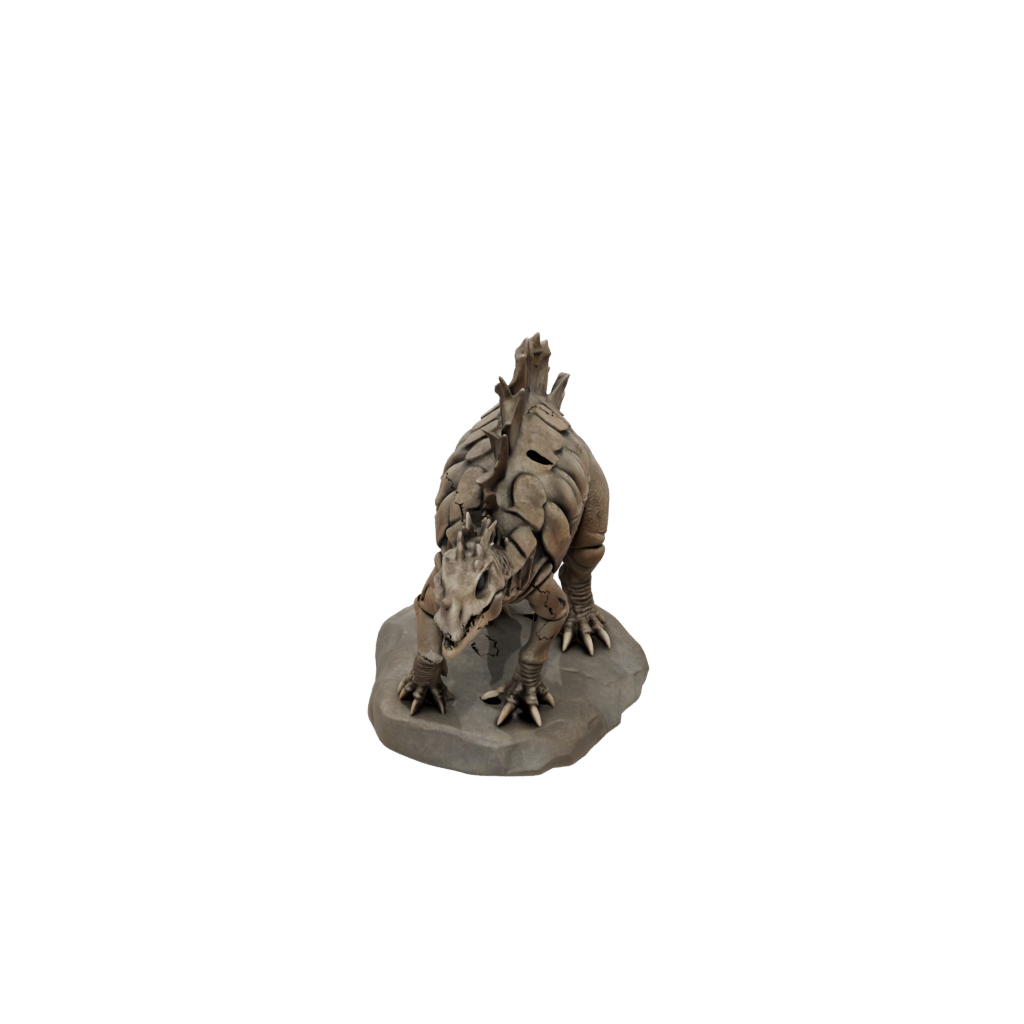 Jumbo Skeleton Ankylosaurus — dinosaurs 3D print model, STL