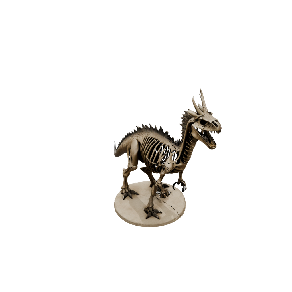 Jumbo Skeleton Styracosaurus — dinosaurs 3D print model, STL