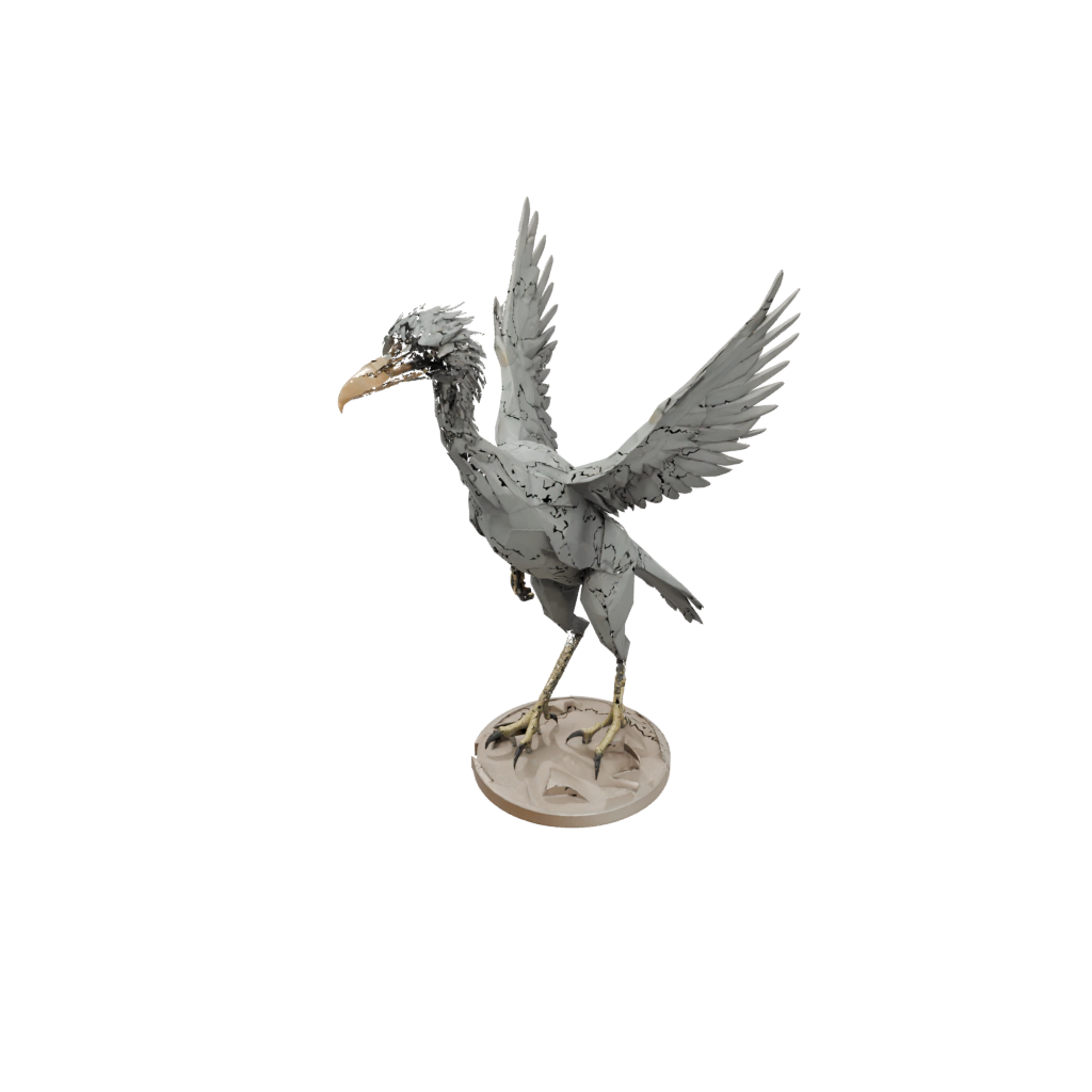 Low-Poly Archaeopteryx — dinosaurs 3D print model, STL